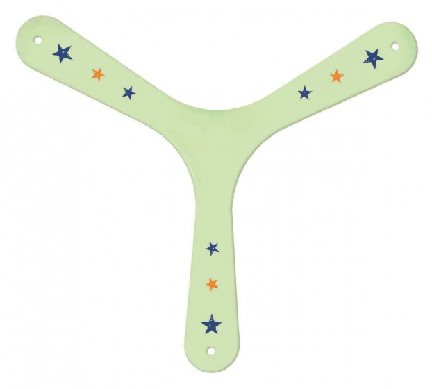 boomerang Glow in the dark junior 27 cm mint green