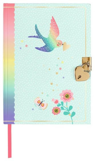 Moses dagboek flowers & friends meisjes a5 lichtblauw 2 delig