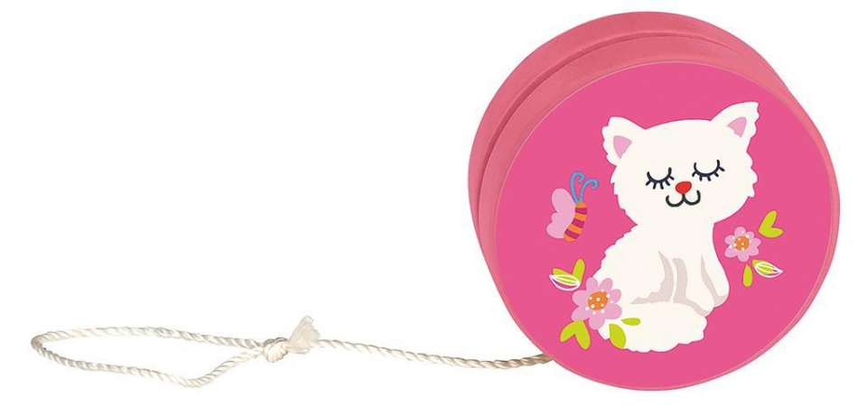 wooden yoyo pink 5 cm