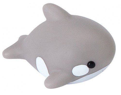lighted bath animal shark gray / white