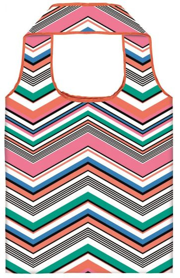 shopper Eco foldable zigzag 40 x 66 cm polyester