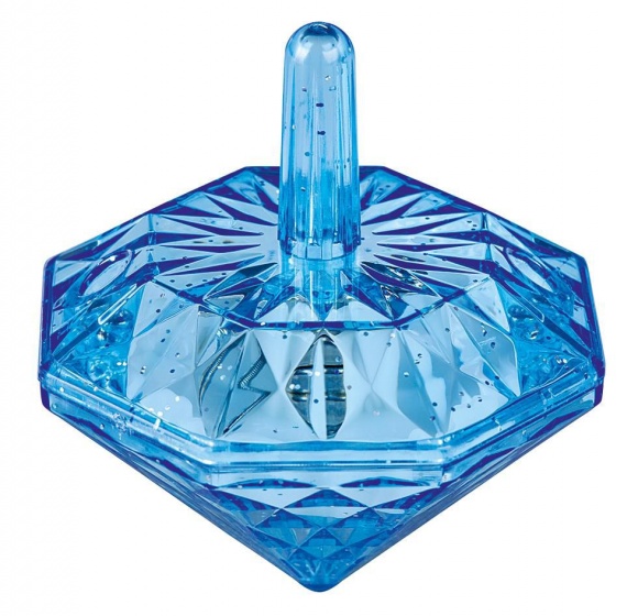 toll diamond with light 5,5 cm blue