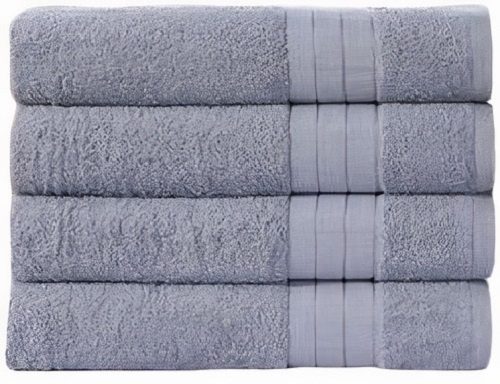 Muller Textiles osuška 50 x 100 cm bavlna strieborná 4 kusy