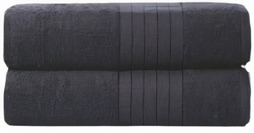 Muller Textiles osuška 70 x 140 cm bavlna antracit 2 kusy