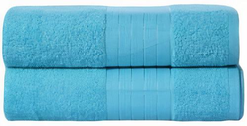 Muller Textiles osuška 70 x 140 cm bavlna aqua 2 kusy