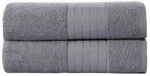 Muller Textiles osuška 70 x 140 cm bavlnená strieborná 2 kusy