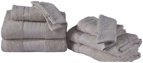 Muller Textiles súprava uterákov bavlna šedá 8 ks