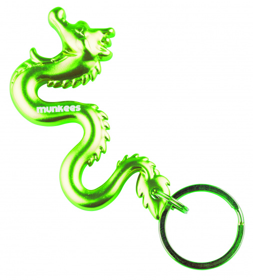 bottle opener 3D Dragon green steel 7 cm
