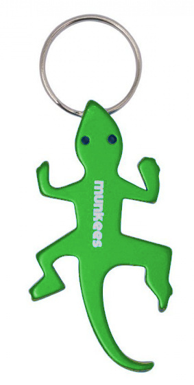 bottle opener Hagedis 6,6 cm steel green