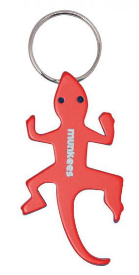 bottle opener Hagedis 6,6 cm steel red