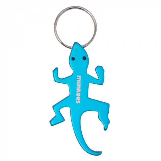 bottle opener Lizard blue steel 6,6 cm