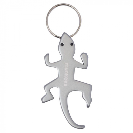 bottle opener Lizard grey steel 6,6 cm
