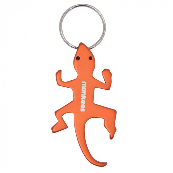 bottle opener Lizard orange steel 6,6 cm