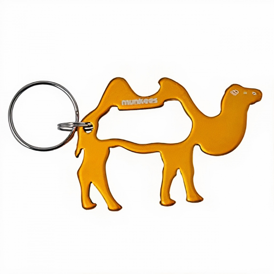 bottle opener Camel 6,5 cm steel orange