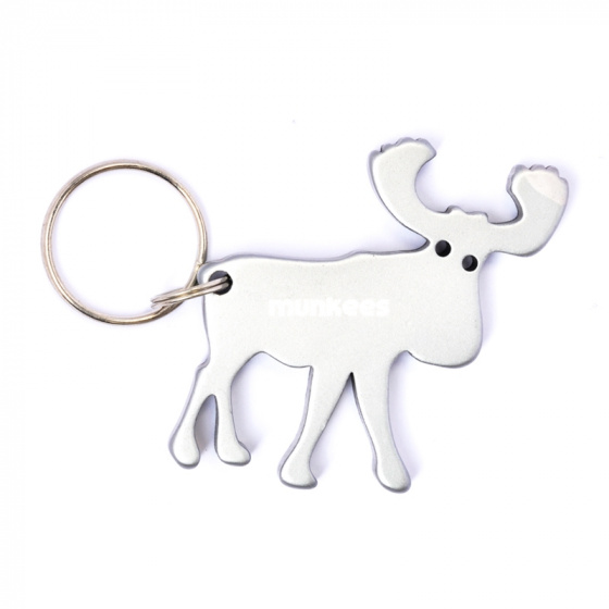 bottle opener Reindeer grey steel 5,1 cm