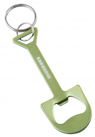 bottle opener Scoop green steel 8,9 cm