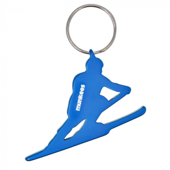 bottle opener Skier 4,1 cm steel blue