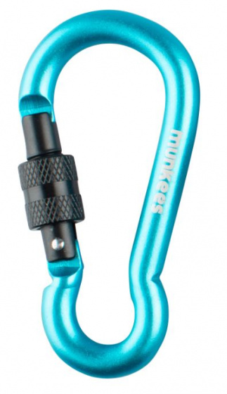 carabiner Pear-Shape screw fastener 8 x 80 mm blue