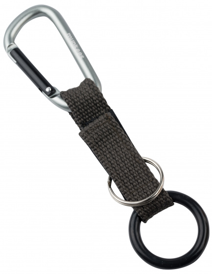 carabiner for bottle grey 13 cm