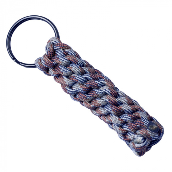 key ring Paracord Brown Camo brown 7,8 cm