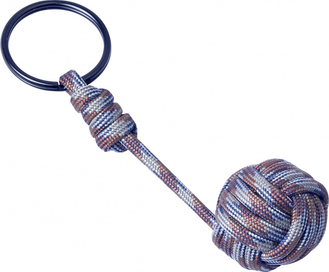 key ring Paracord Brown Camo brown 8,5 cm