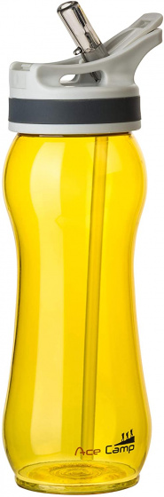 Tritan springdeckel water bottle 600 ml yellow