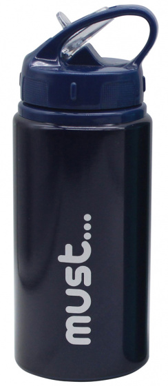 drinking bottle 500 ml 7 x 19,5 cm stainless steel dark blue