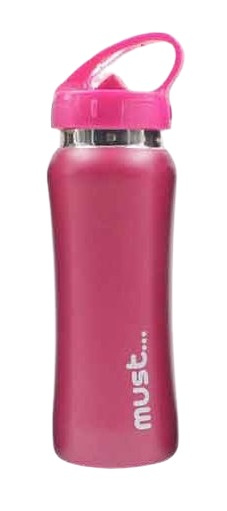 drinking cup 500 ml stainless steel red