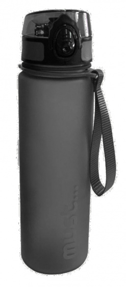 drinking bottle 600 ml 7 x 23 cm tritan grey