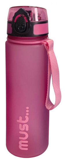drinking bottle 600 ml 7 x 23 cm tritan pink