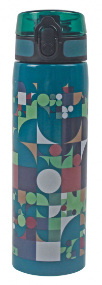 drinking bottle 600 ml 23 cm stainless steel green
