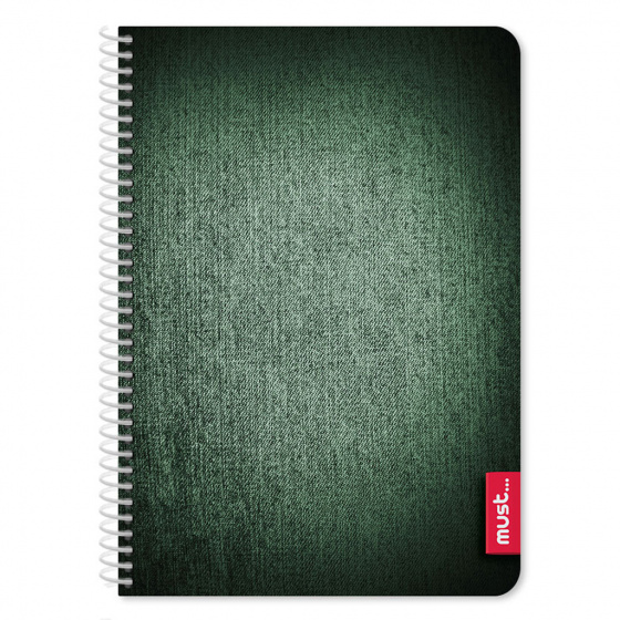 Must zošit Jeans junior papier A4 zelený 64 strán