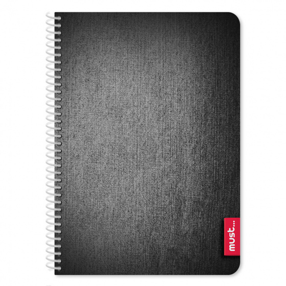 Must zošit Jeans junior papier A4 čierny 120 strán