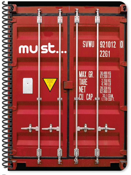 Must notitieboek cargo a4 papier rood 60 vellen