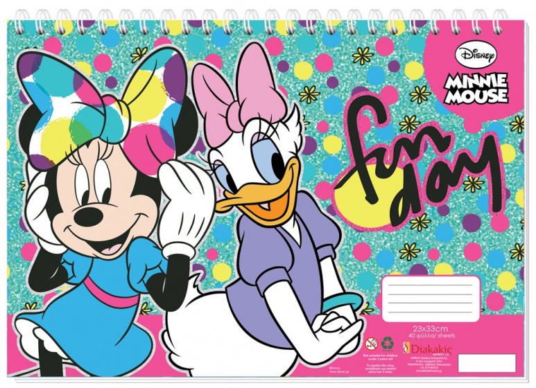 Disney tekenboek minnie mouse 23 x 33 cm papier 30 pagina's