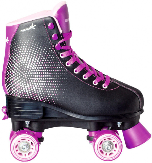 roller skates Discojunior artificial leather black/lilac size 31-34