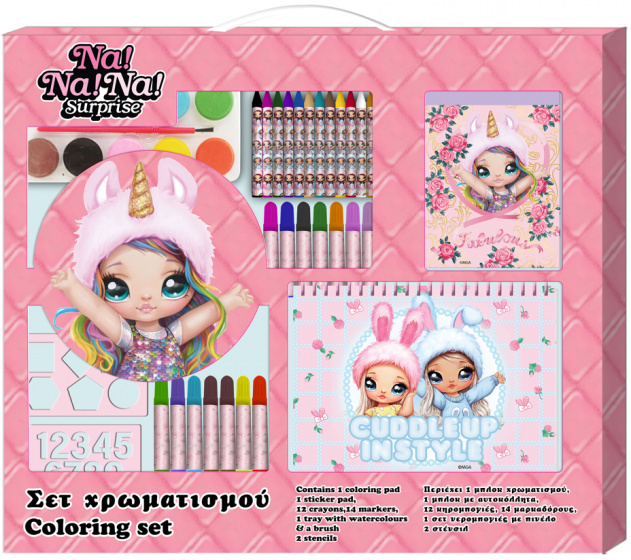 Na!Na!Na! Surprise kleurset meisjes 54 x 47 cm roze 31 delig