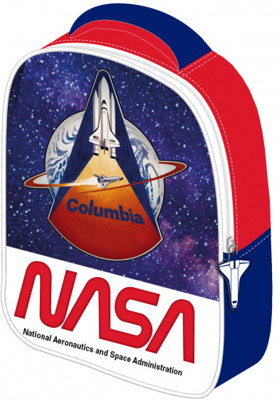 Nasa rugzak junior 26 x 32 cm polyester blauw/wit/rood