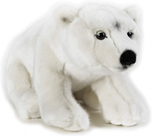 National Geographic knuffel ijsbeer junior 28 cm pluche wit National Geographic knuffel ijsbeer junior 28 cm pluche wit