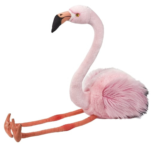 National Geographic knuffelflamingo junior 90 cm pluche roze