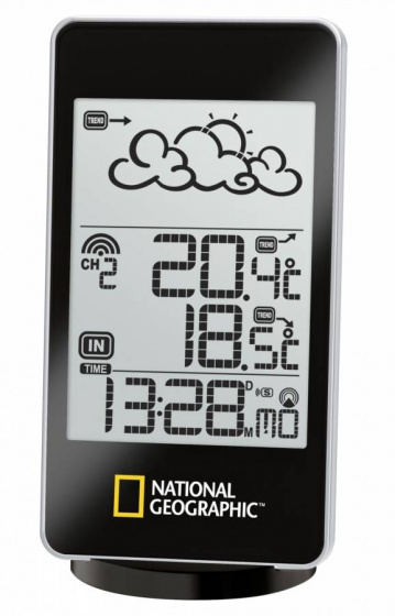National Geographic meteostanica 12,8 x 6,9 cm čierna 4-diel