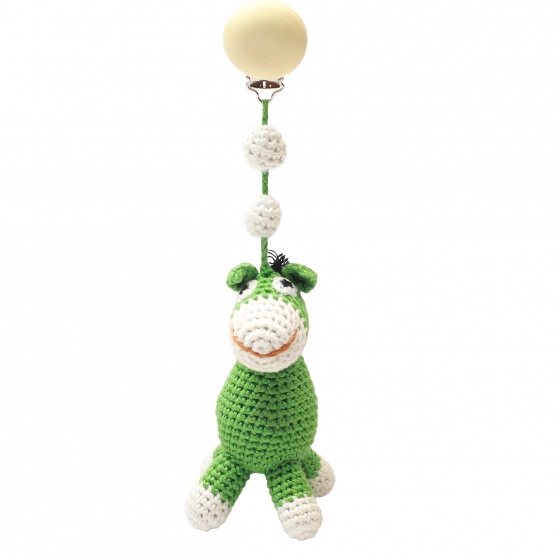 natureZOO vešiak na kočík oslík 20 cm zelený