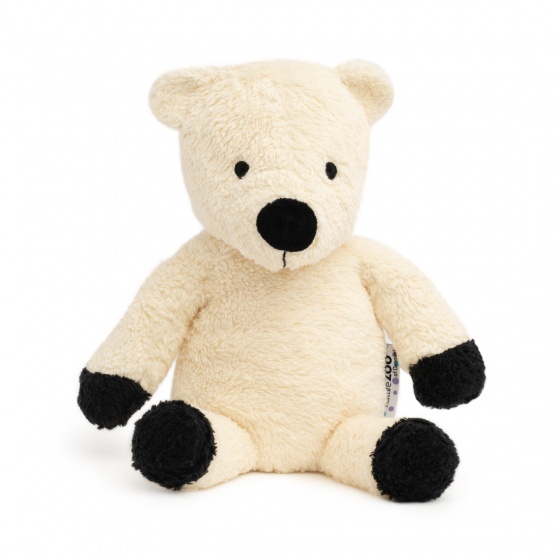 natureZOO plyšák ľadový medveď bio 18 cm biely