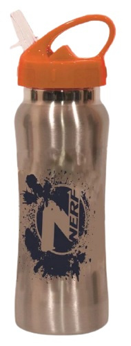 NERF pohár na pitie junior nerez oranžová/strieborná 580 ml