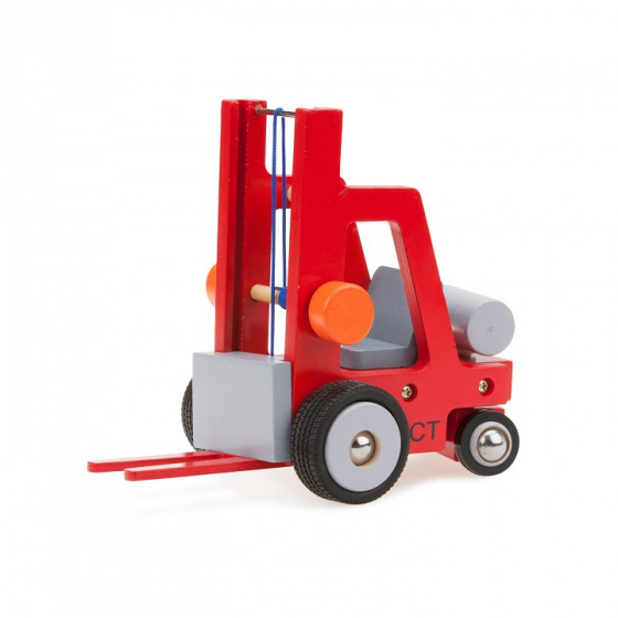 New Classic Toys vysokozdvižný vozík Havenlijnjunior 22 cm drevo červený