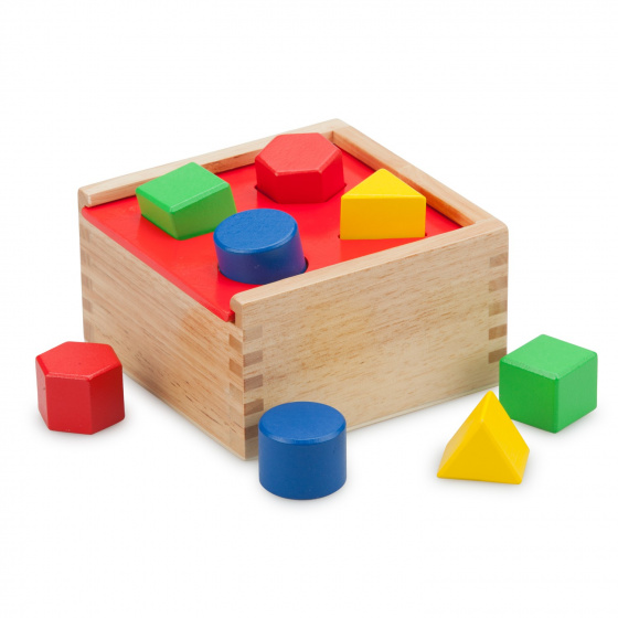 molded cube 24.5 cm wood 9-piece