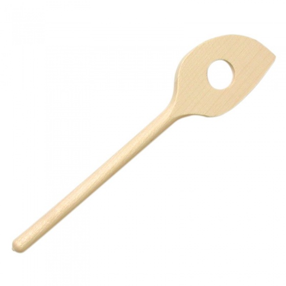 mash spatula 18 x 3 cm clear wood