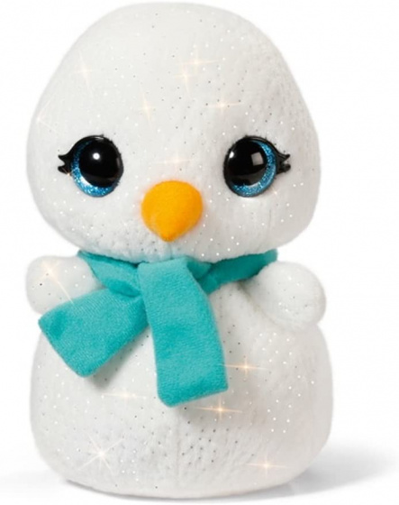 Nici knuffel sneeuwpop junior 16 cm pluche wit
