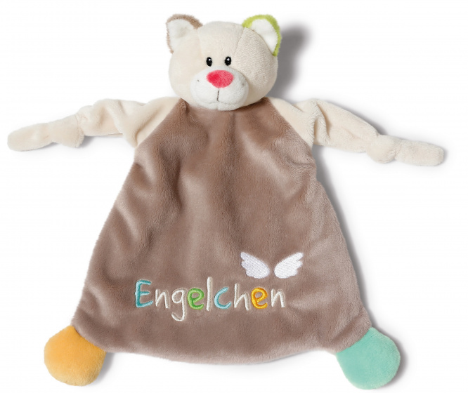 Nici knuffeldoekje cat 27 x 24 x 6,5 cm pluche bruin