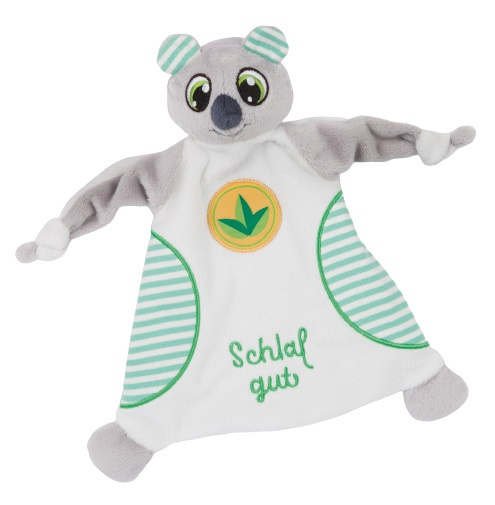 Nici knuffeldoekje koala kappy 28 x 24 cm polyester grijs